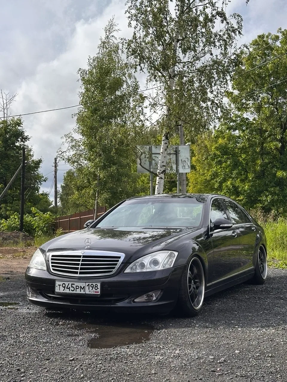 Mercedes S-класса после ремонта и покраски крыла в АвтоЛайф СПб